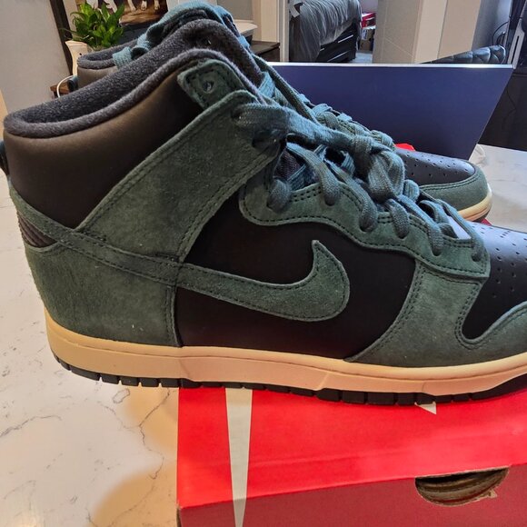Nike Dunk High Retro PRM Size 11 Black Faded Spruce DQ7679 002 Brand New NIB - Picture 4 of 8